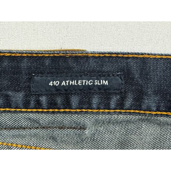 Lucky Brand Men's 410 Athletic Slim Fit Blue Denim Jeans - Size 40x30 (42x29) - Picture 5 of 6